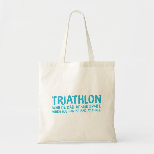 Bolsa Tote Um presente Triathlon excelente para seu amigo ou  (Frente)