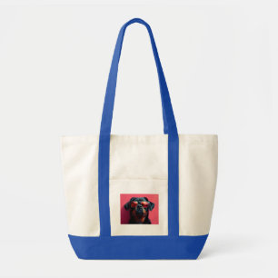 Bolsa Tote Um rottweiler maneiro com óculos de sol