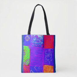 Bolsa Tote Um saco de arte espanhol único: design-No.2
