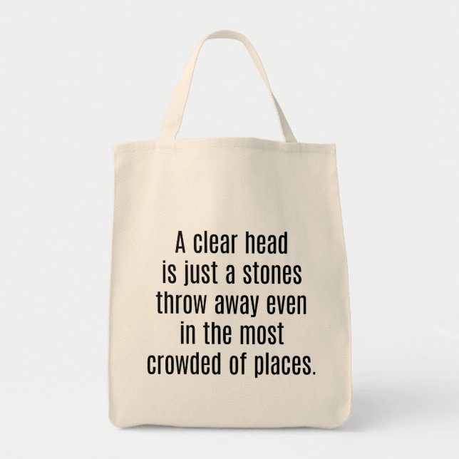 Bolsa Tote Um Saco De Tota De Cabeça Clara (Frente)