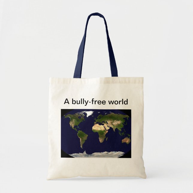 Bolsa Tote Um saco de tote mundial sem valas (Frente)
