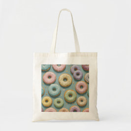 Bolsa Tote Um Sonho Caprichoso de Donuts Pastel