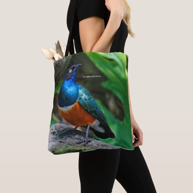 Bolsa Tote Um surpreendente cantor africano Starling (Close Up)
