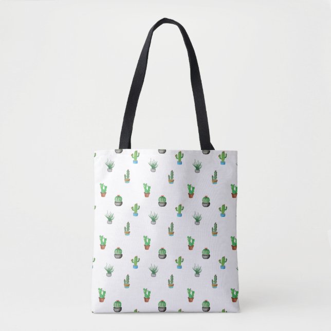 Bolsa Tote Um teste padrão do Succulent (Frente)