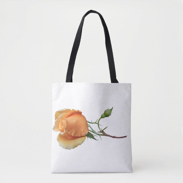 Bolsa Tote Um único corte de rosa      (Frente)