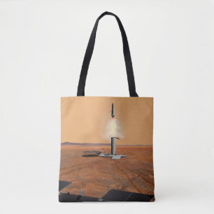 Bolsa Tote Um Veículo Ascendente Saindo De Marte. 2