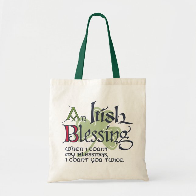 Bolsa Tote Uma Bênção Irlandesa (Frente)