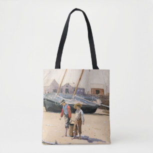 Bolsa Tote Uma cesta de amêijoas   Winslow Homer