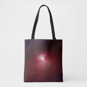 Bolsa Tote Uma Estrela Neutrônica Com Um Disco De Poeira Quen