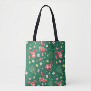 Bolsa Tote Uma história de Natal   Padrão de Ícone de Natal
