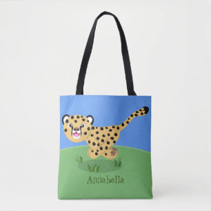 Bolsa Tote Uma ilustração de desenho animado de um bebê bo