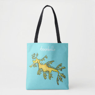 Bolsa Tote Uma ilustração engraçada e engraçada do desenho do