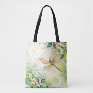 Bolsa Tote Uma Libélula de Primavera