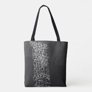 Bolsa Tote uma lista dos nossos rapazes