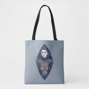Bolsa Tote "Uma Menina Não Tem Nome" Arya Stark Graphic