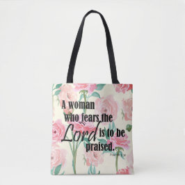 Bolsa Tote Uma mulher que teme o Senhor - Prov 31:30