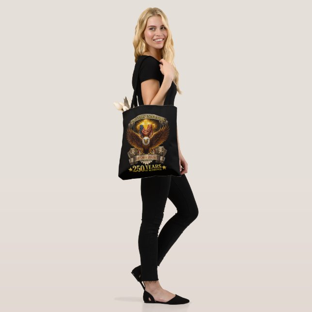 Bolsa Tote Uma Nação Sob Deus 250 Anos Bênçãos  (No(a) Modelo)