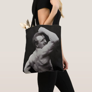Bolsa Tote Uma Nova Pose de StrongMen Eugen Sandow Musculação
