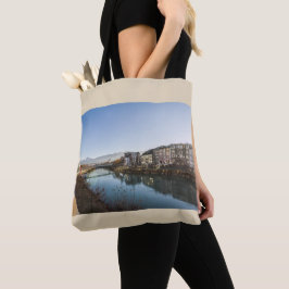 Bolsa Tote Uma paisagem de inverno em Villach
