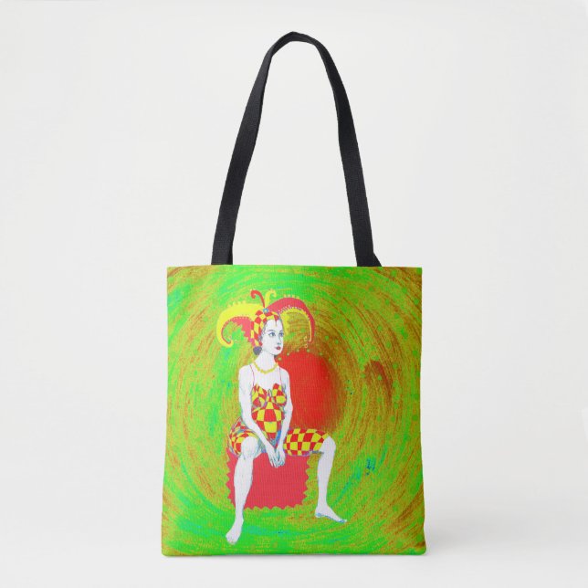 Bolsa Tote Uma rainha do Jester (Frente)