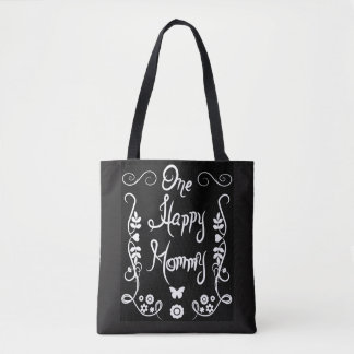 Bolsa Tote Uma sacola bonito do Flourish das mamães felizes