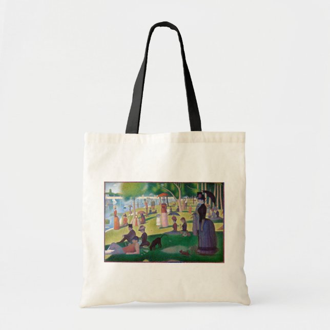 Bolsa Tote Uma tarde de domingo em La Grande Jatte, Seurat (Frente)