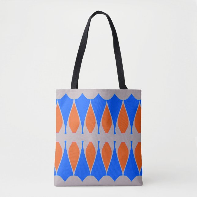 Bolsa Tote Uma tendência vibrante de design clássico de múlti (Frente)