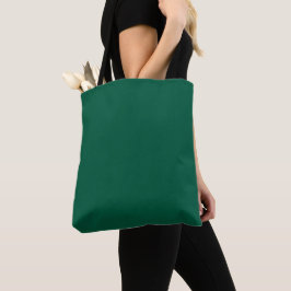 Bolsa Tote Uma textura lisa sólida verde escura