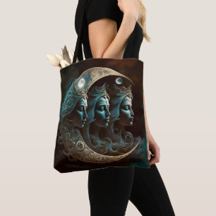 Bolsa Tote Uma Tripla Deusa da Lua