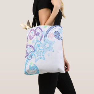 Bolsa Tote Uma vez em cima de uma estrela de tiro