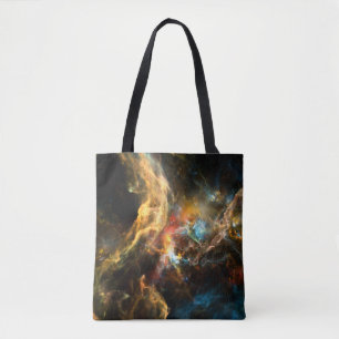 Bolsa Tote Uma vez em uma série Space. Design abstrato feito 