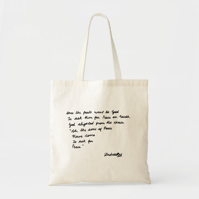 Bolsa Tote Uma vez os poetas foram a Deus (Frente)