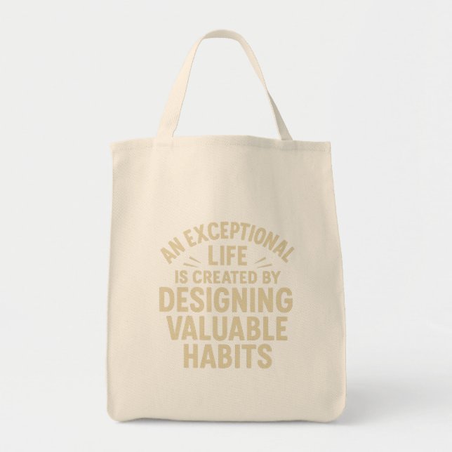 Bolsa Tote Uma Vida Excepcional (Frente)
