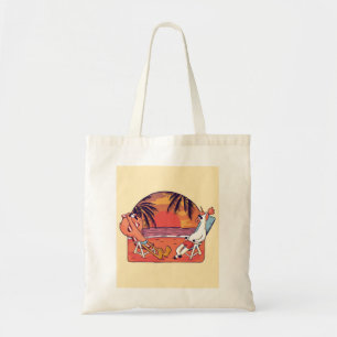 Bolsa Tote Unicorn Flamingo Beach