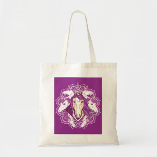 Bolsa Tote Unicorn Roxo Mandala