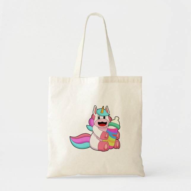 Bolsa Tote Unicórnio com garrafa Bebê.PNG (Frente)