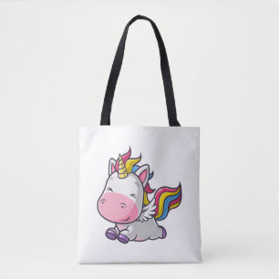 Bolsa Tote Unicórnio Cute em execução