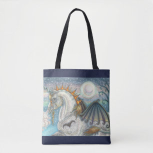 BOLSA TOTE UNICÓRNIO DAPPLED DO GÓTICO, SACOLA DO CAVALO DO