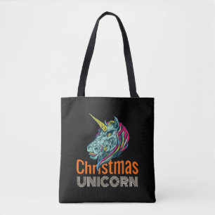 Bolsa Tote Unicórnio de Natal