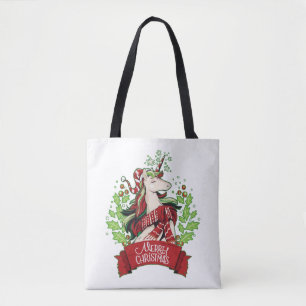 Bolsa Tote Unicórnio de Natal