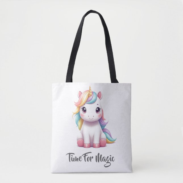 Bolsa Tote Unicórnio mágico (Frente)