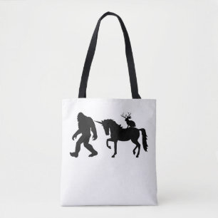 Bolsa Tote Unicórnio, Pé Grande, Jackalope