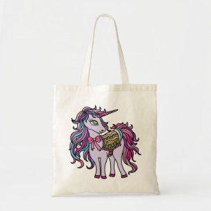 Bolsa Tote Unicórnio Roxo
