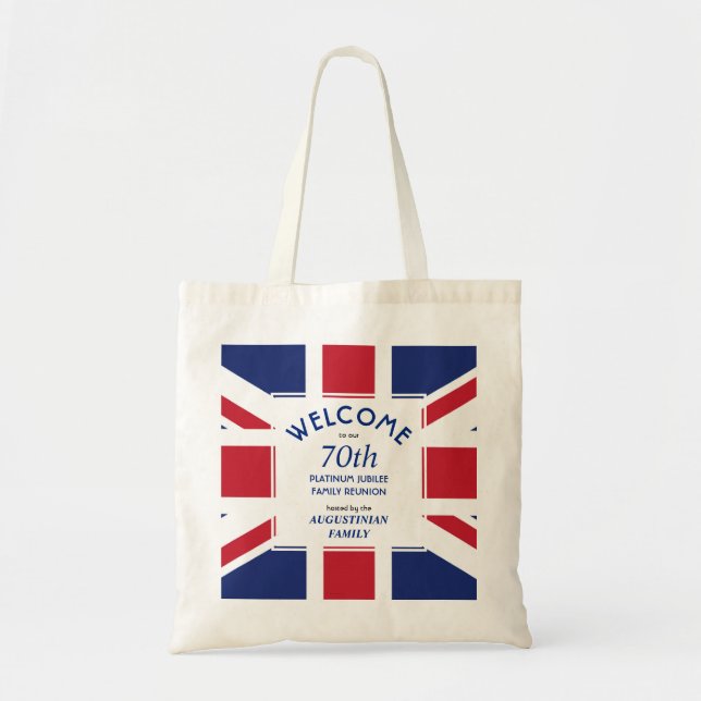 Bolsa Tote Union JACK 70 Platinum Jubilee Family Reunion (Frente)