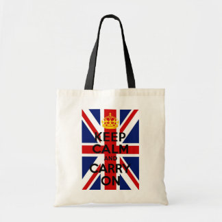 Bolsa Tote Union Jack fica calmo e fica de saco