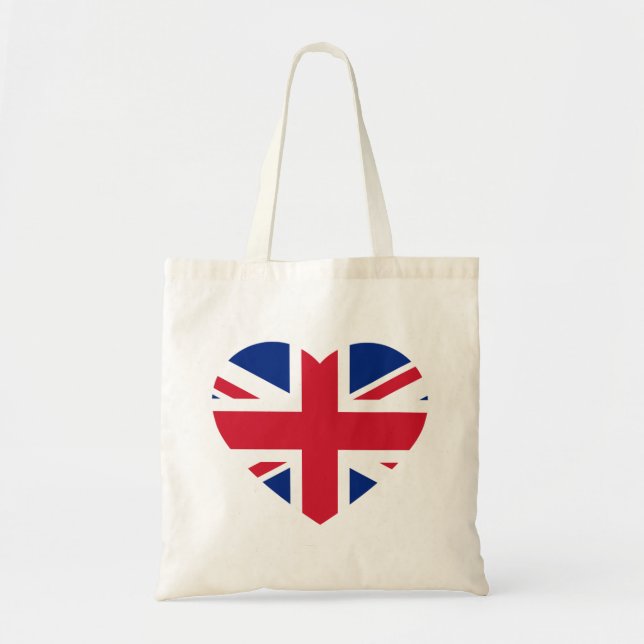 Bolsa Tote Union Jack Heartflag btcnt (Frente)