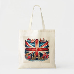 Bolsa Tote Union Jack Landmarks Tote Bag