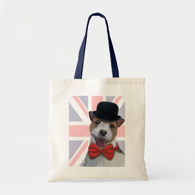 Bolsa Tote Union Jack Russell (Frente)