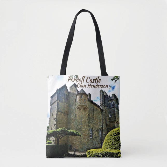 Bolsa Tote Unique Scottish Clan Henderson's Fordell Castle (Frente)