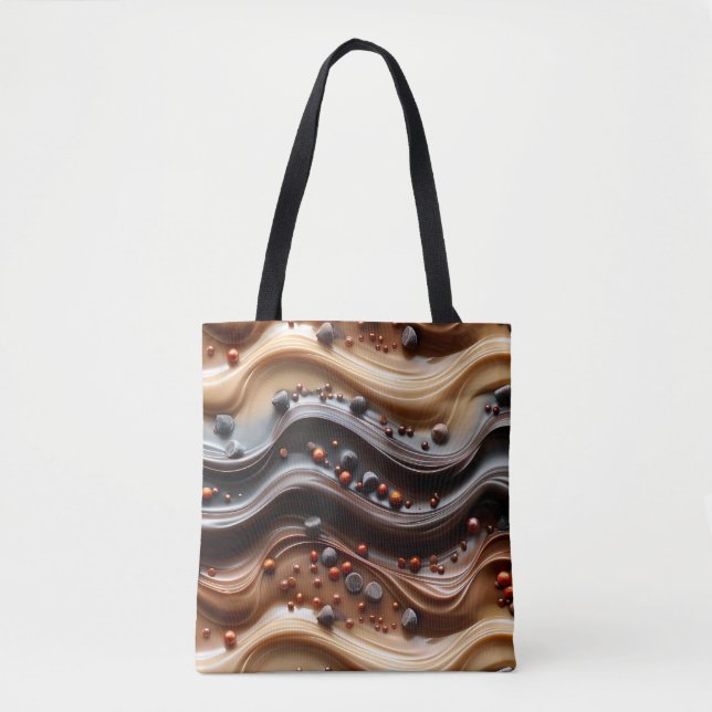 Bolsa Tote Unique Sweet Funny Brown Chocolate Dessert  (Frente)